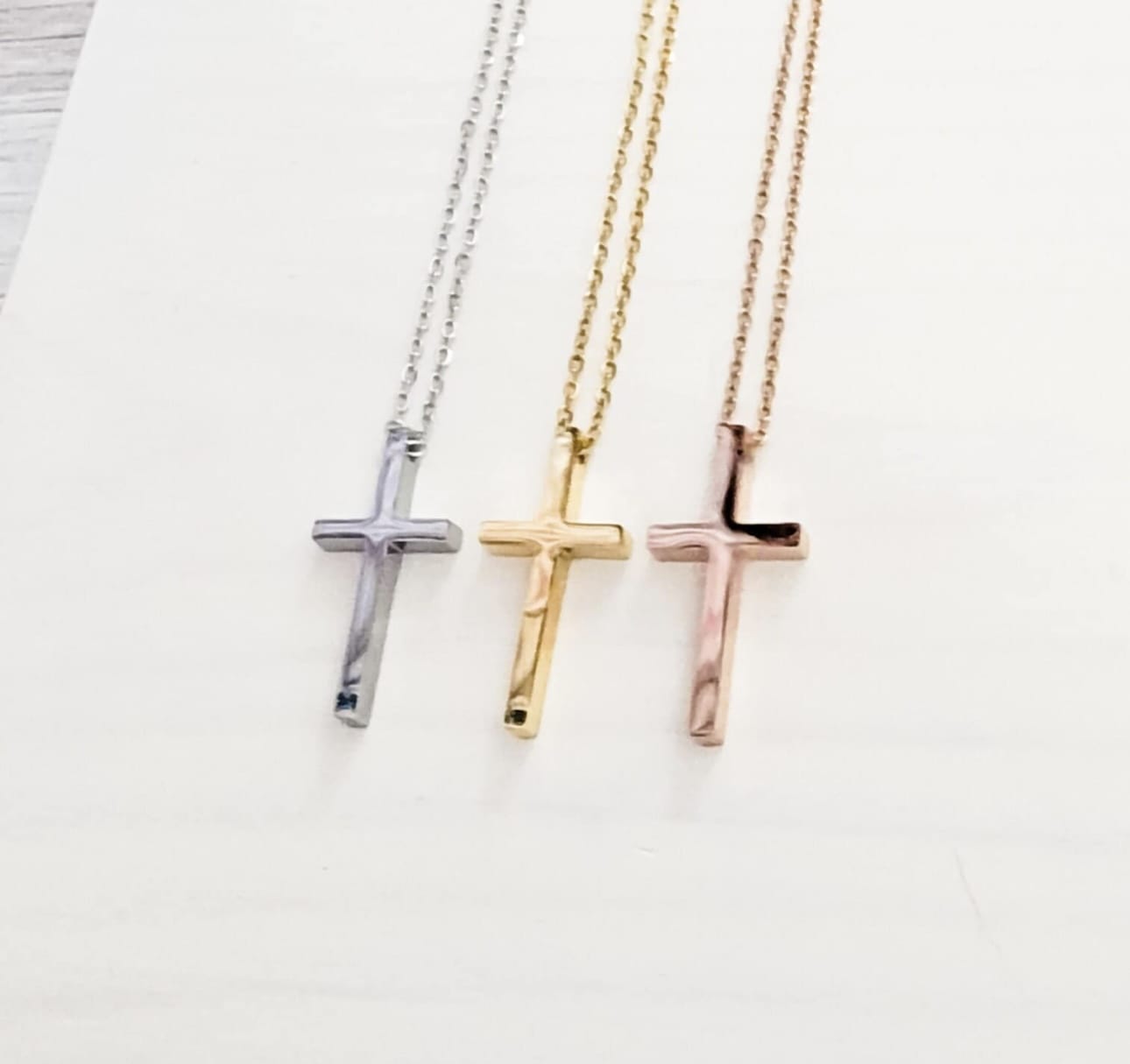 Cross Necklace with Name